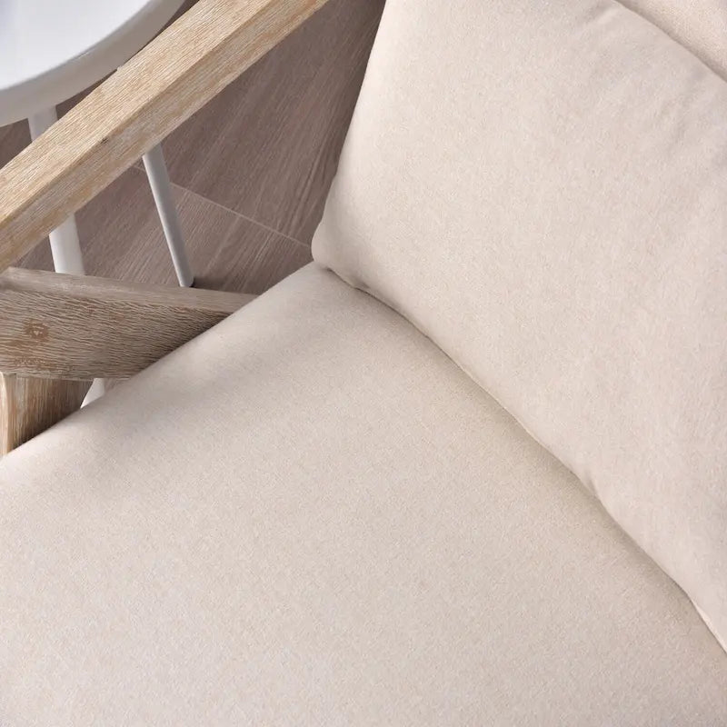 Accent Armchair Solid Hardwood Upholstered for Living Room