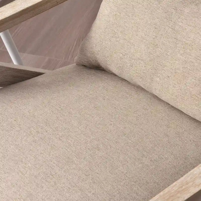 Accent Armchair Solid Hardwood Upholstered for Living Room