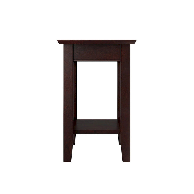 Chair Side Table with Charging Station