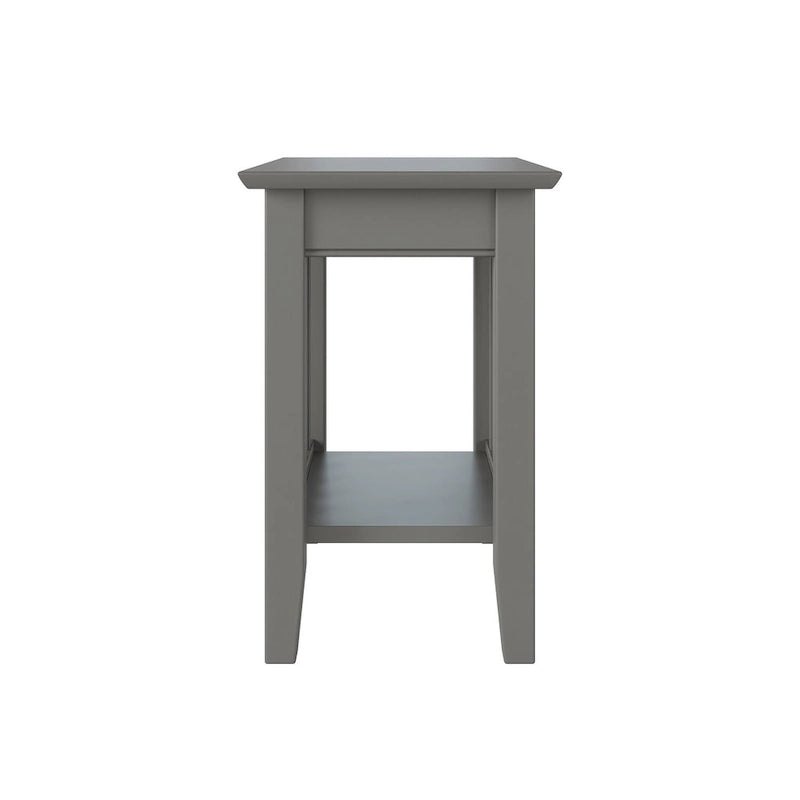Chair Side Table with Charging Station