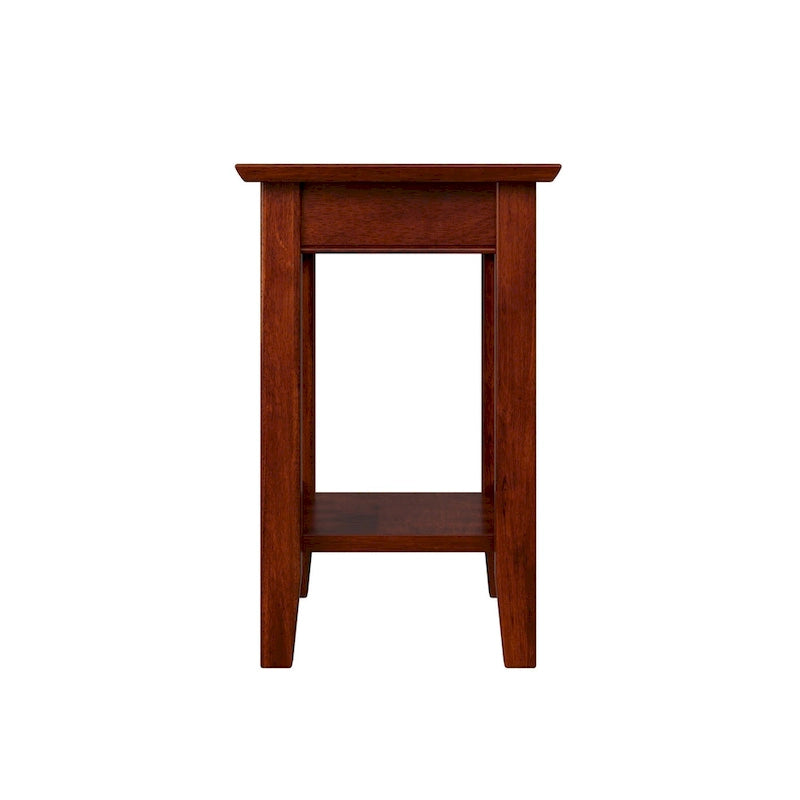 Chair Side Table with Charging Station