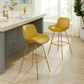 Swivel Velvet Bar Stools (Set of 2)