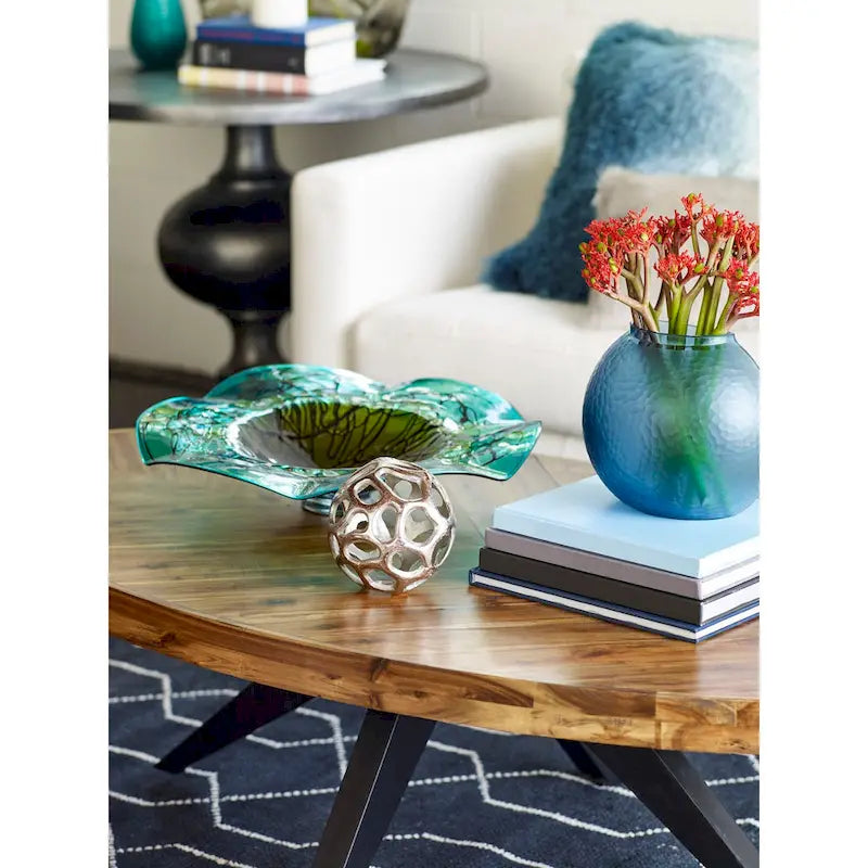 Rustic Farmhouse Acacia Wood Coffee Table