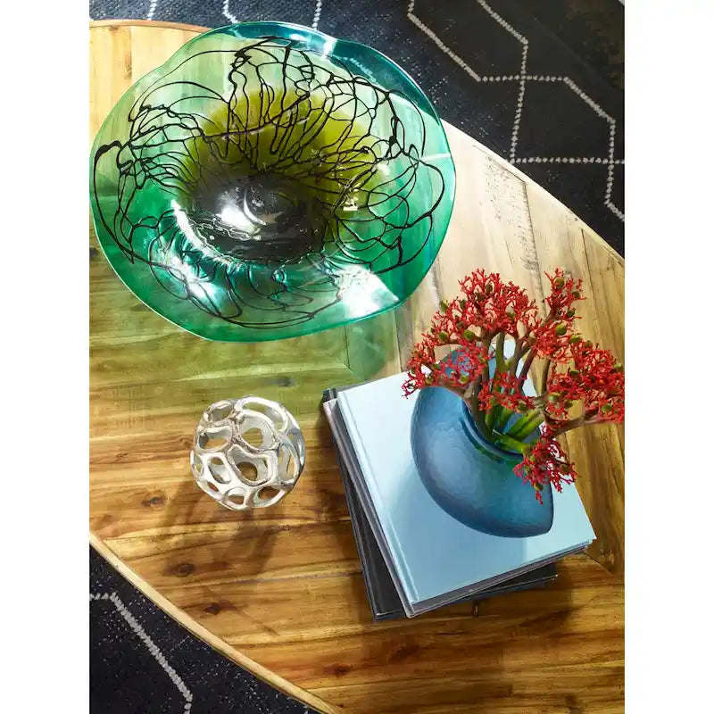 Rustic Farmhouse Acacia Wood Coffee Table