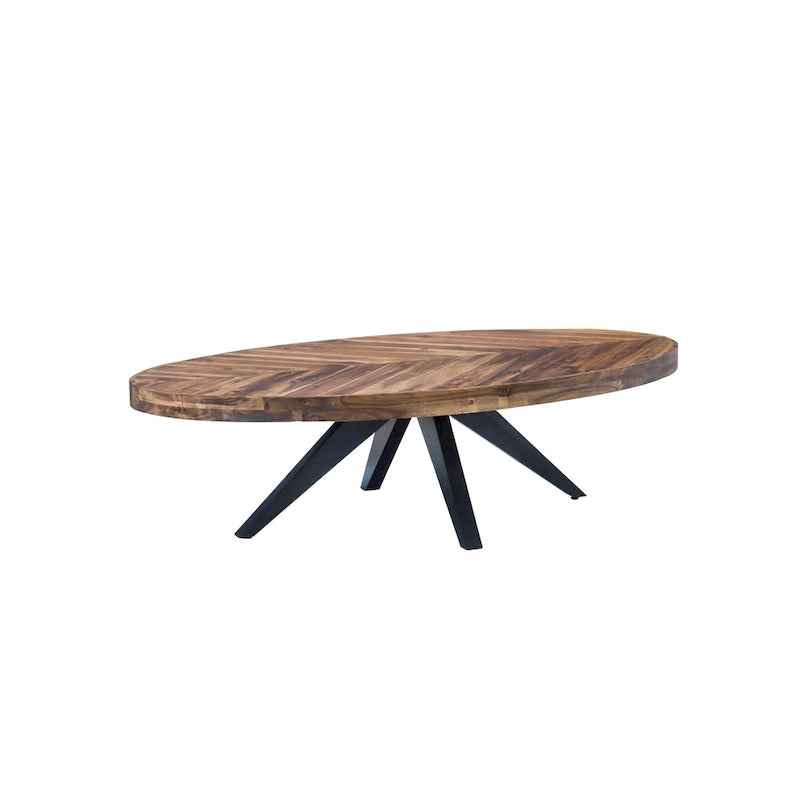 Rustic Farmhouse Acacia Wood Coffee Table