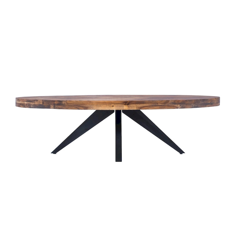Rustic Farmhouse Acacia Wood Coffee Table