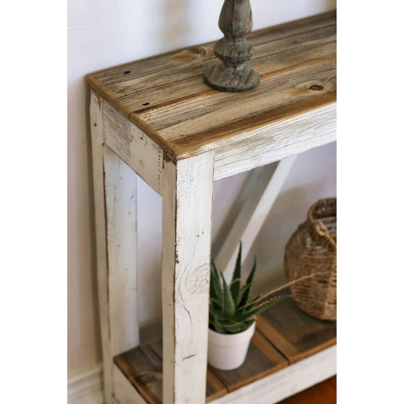 White Combo A-Frame Console