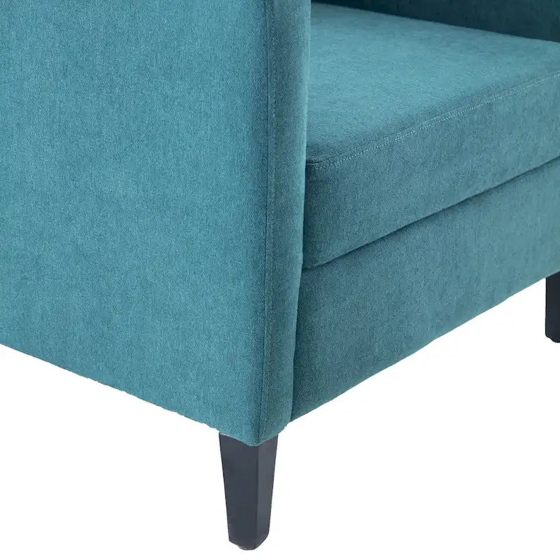 Arm Chair Comfy Club Chair with Ottoman and Pillow