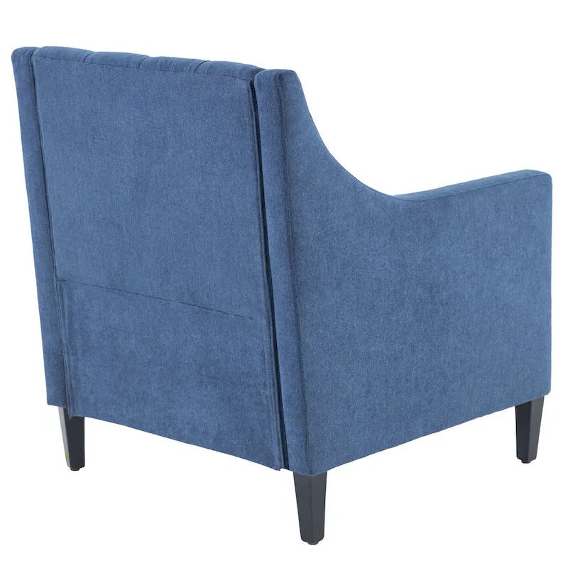Arm Chair Comfy Club Chair with Ottoman and Pillow