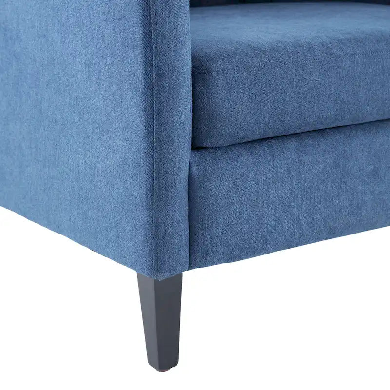 Arm Chair Comfy Club Chair with Ottoman and Pillow