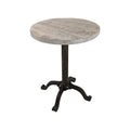 Adjustable Vintage Table - Natural Driftwood Top - Aged Iron Base