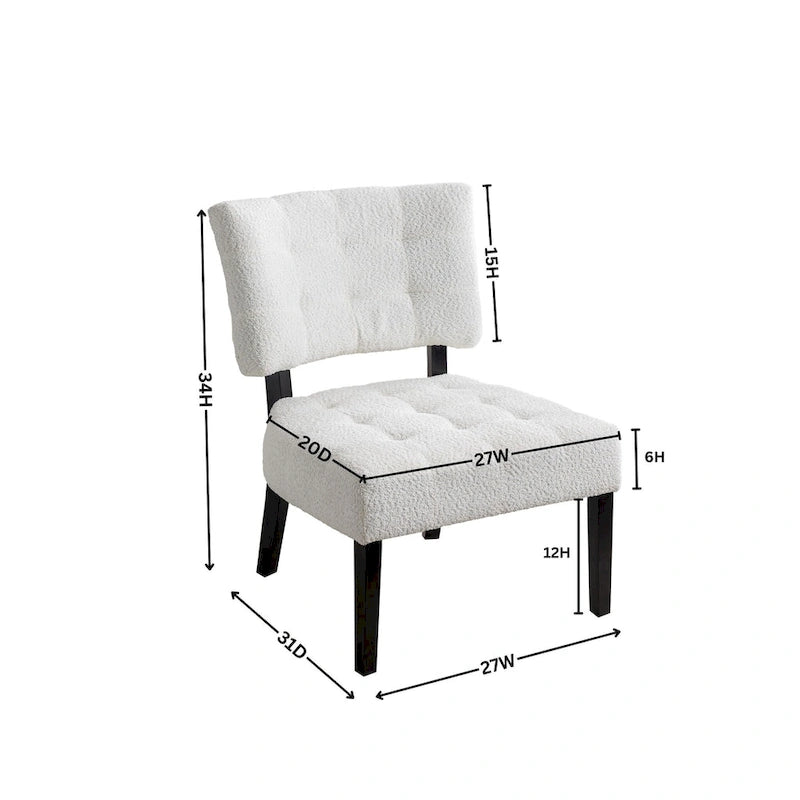 Tufted Slipper Oversize Chair