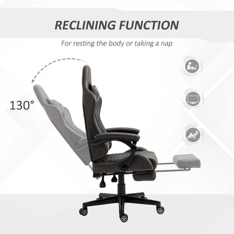 Gaming Chair Racing Style Office Ergonomic Chair Adjustable Height Swivel Recliner High Back PC Computer Desk Chair