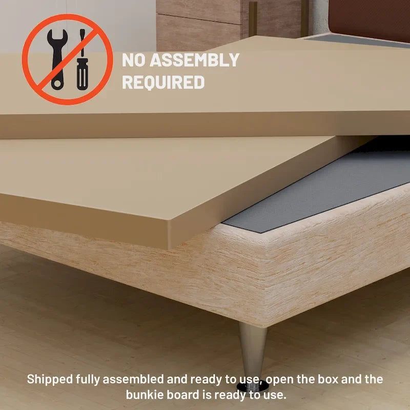 1.5 Split Fully Assembled Bunkie Board for Mattress/Bed Support