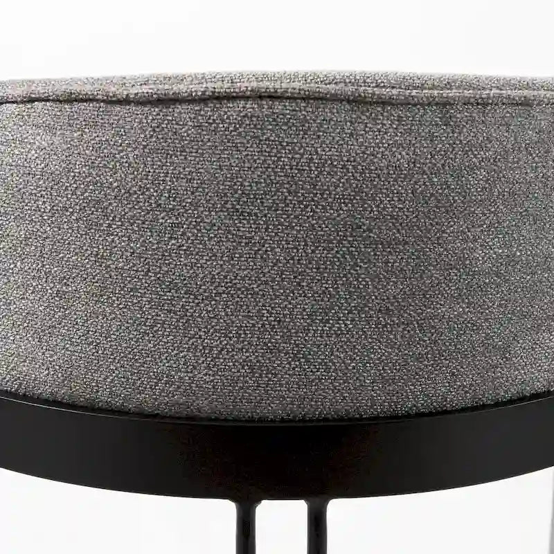 Cream Fabric Seat with Gold Metal Frame Counter Stool