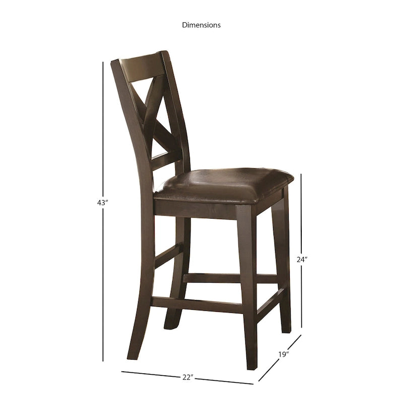 24-inch Counter Height Chair (Set of 2)