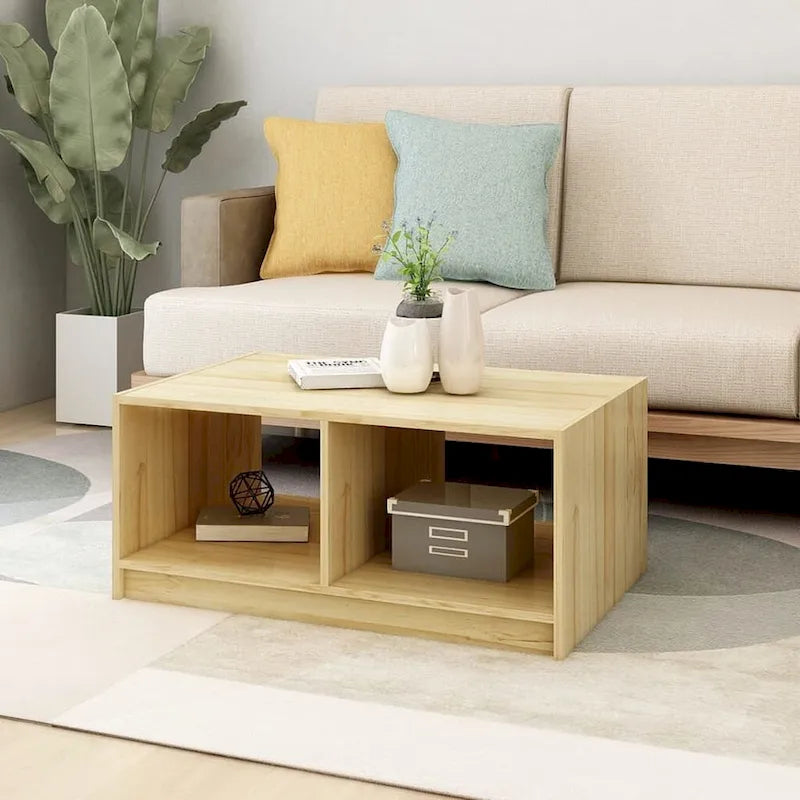Solid Pinewood Coffee Table 29.5x13.2 Couch End Table Multi Colors - 29.5 x 19.7 x 13.2