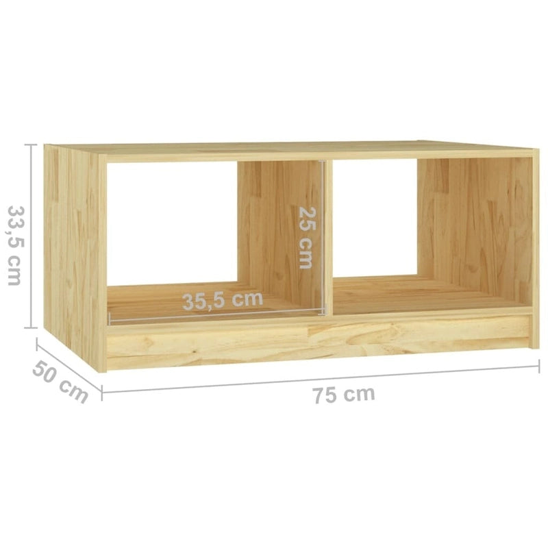 Solid Pinewood Coffee Table 29.5x13.2 Couch End Table Multi Colors - 29.5 x 19.7 x 13.2