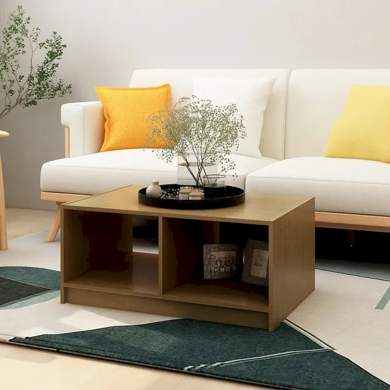 Solid Pinewood Coffee Table 29.5x13.2 Couch End Table Multi Colors - 29.5 x 19.7 x 13.2