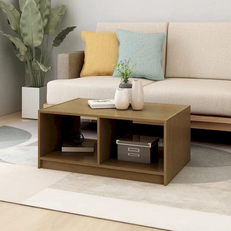 Solid Pinewood Coffee Table 29.5x13.2 Couch End Table Multi Colors - 29.5 x 19.7 x 13.2