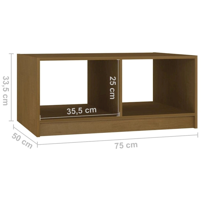 Solid Pinewood Coffee Table 29.5x13.2 Couch End Table Multi Colors - 29.5 x 19.7 x 13.2