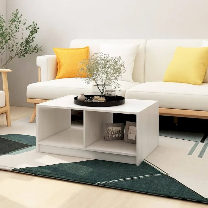 Solid Pinewood Coffee Table 29.5x13.2 Couch End Table Multi Colors - 29.5 x 19.7 x 13.2