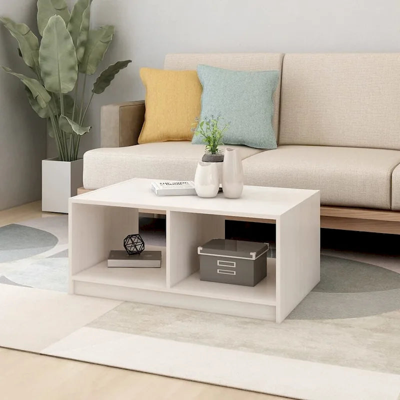 Solid Pinewood Coffee Table 29.5x13.2 Couch End Table Multi Colors - 29.5 x 19.7 x 13.2