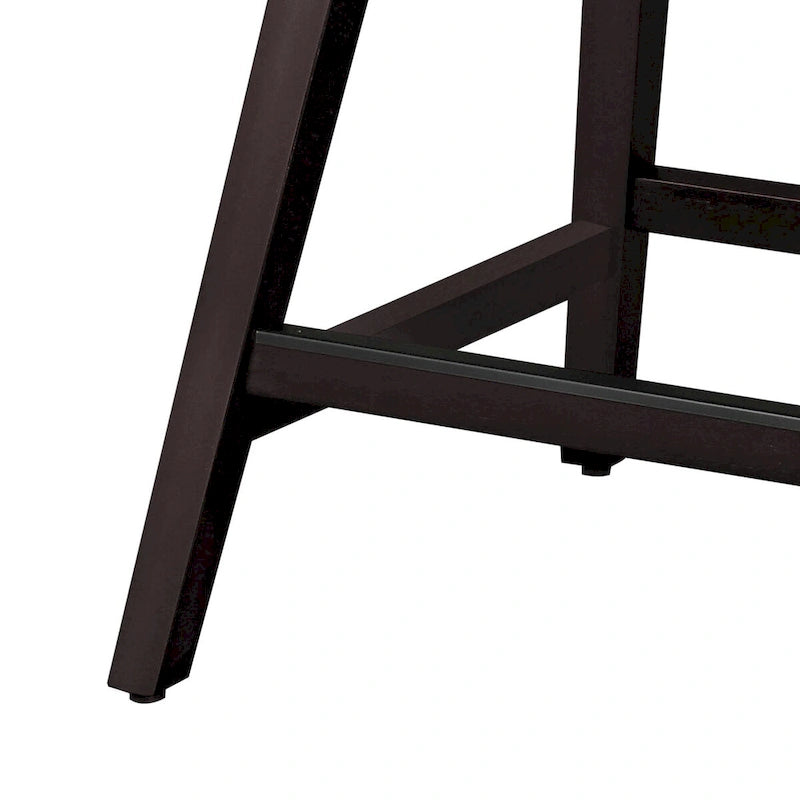 26 in. Counter Height Upholstered Wood Frame Swivel Bar Stool with Farbic Seat Set of 4 - 19.6D x 19.6W x 37H