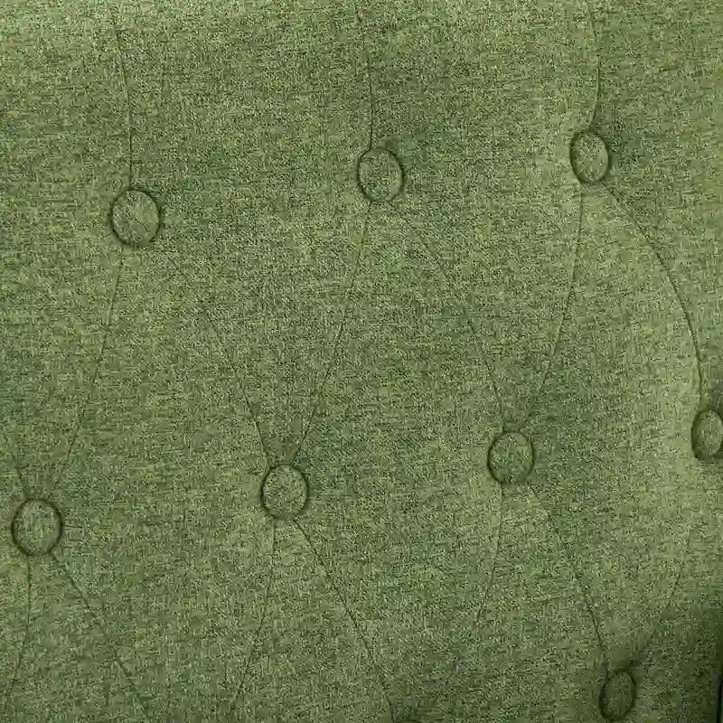 Mid-Century Modern Upholstered Linen Fabric Button Tufted Accent Chair - 28.5 W X 27.25 D X 33.75 H