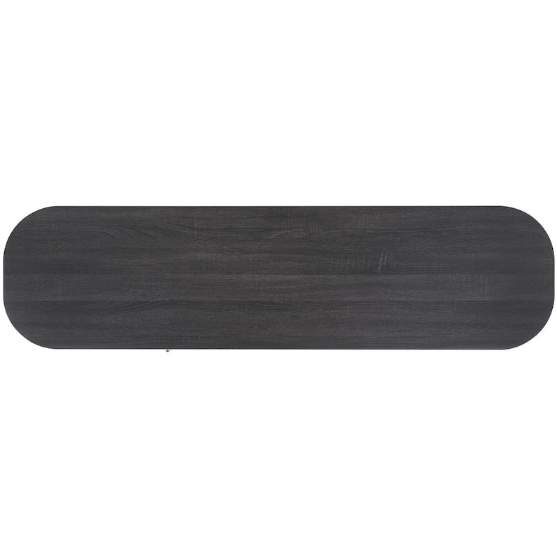 Tambour & 1 Glass Lift Door Media Stand. - 59Wx15Dx24H